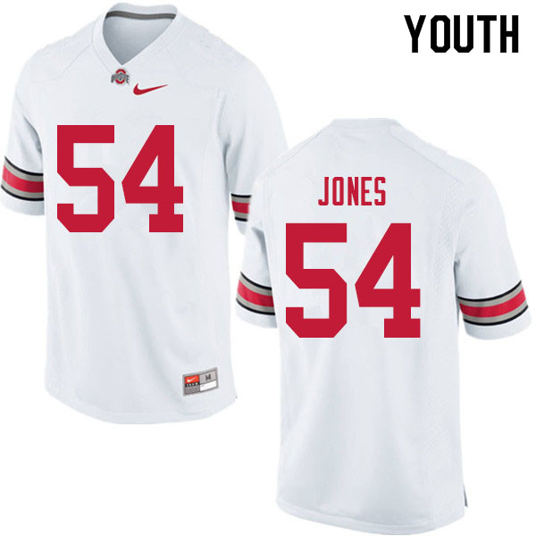 Youth #54 Matthew Jones Ohio State Buckeyes College Football Jerseys Sale-White